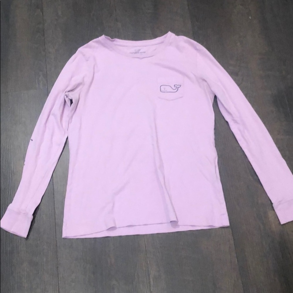 Purple Long Sleeved Vineyard Vines Shirt